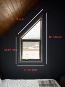 Client sent Calgary Blinds Company their window dimensions for us to recommend right window coverings for their space. 2nd image