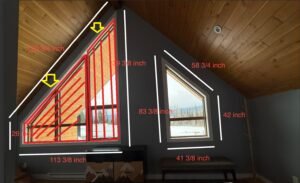 Client sent Calgary Blinds Company their window dimensions for us to recommend right window coverings for their space